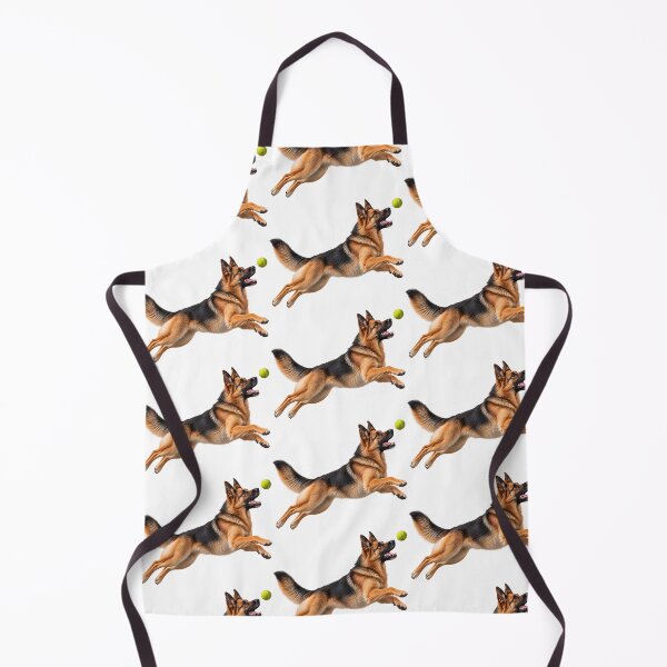 Item preview, German Shepherd Jumping for Tennis Ball Dog designed and sold by BackgroundND.