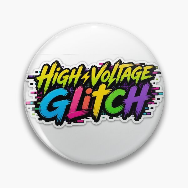 Item preview, High-Voltage Glitch Sticker designed and sold by UmarCreates.