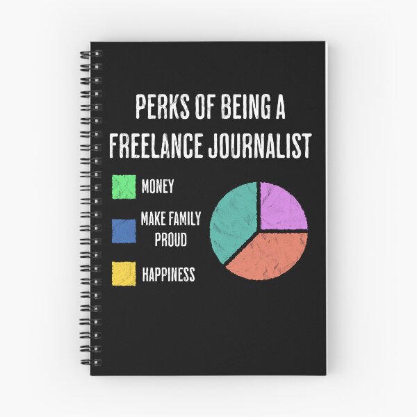 Item preview, Freelance Journalist Job Perks Funny Chart designed and sold by d247.