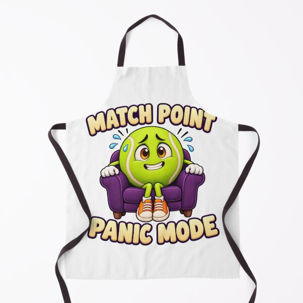 Item preview, Match Point Panic Mode — Tennis Fan Humor designed and sold by SAS-Designer.