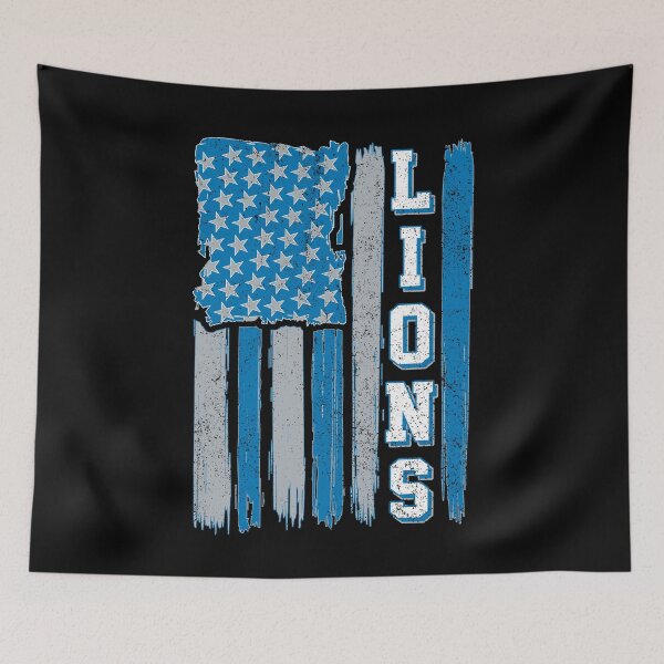 Item preview, Vintage Lions US Flag Distressed Football Sports Fan Team Spirit designed and sold by RockTheFeal.