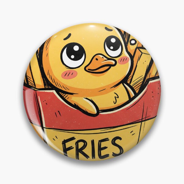 Item preview, Cute Duck in a Fries Box designed and sold by NzrProcreate.