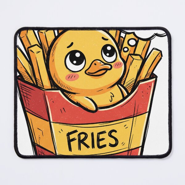 Item preview, Cute Duck in a Fries Box designed and sold by NzrProcreate.