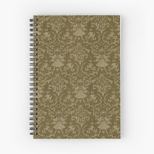 Item preview, Vintage Olive Floral Damask Pattern designed and sold by Sandy Beach Decor.