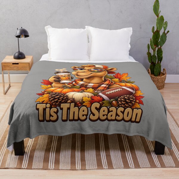 Item preview, Cozy Autumn Camel With Pumpkin Spice And Football Design Animal Lover Animal Gift - Cool Halloween Animal Graphic Camel T-Shirt designed and sold by Camel & Quirk.
