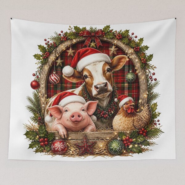Item preview, Yuletide Barnyard Circle designed and sold by EdicrisR.