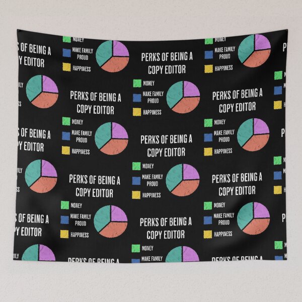 Item preview, Perks of Being a Copy Editor Job Funny Chart designed and sold by d247.