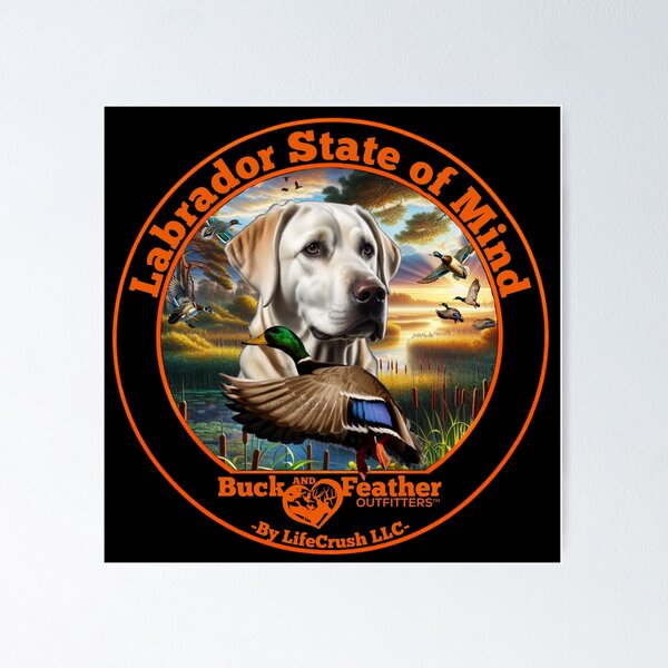Item preview, Yellow Labrador and Mallard Duck Hunting designed and sold by LifeCrush.