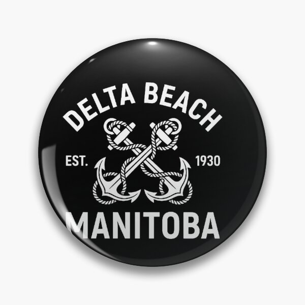 Item preview, Delta Beach Manitoba Vintage Nautical Anchor Design Funny Quote designed and sold by w66aboo.