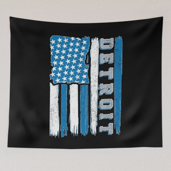 Item preview, Vintage Detroit US Flag Distressed Football Sports Fan Team Spirit designed and sold by RockTheFeal.