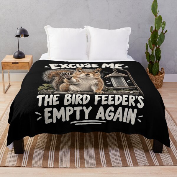 Item preview, Excuse Me, Bird Feeder's Empty Again designed and sold by a-turner-paint.