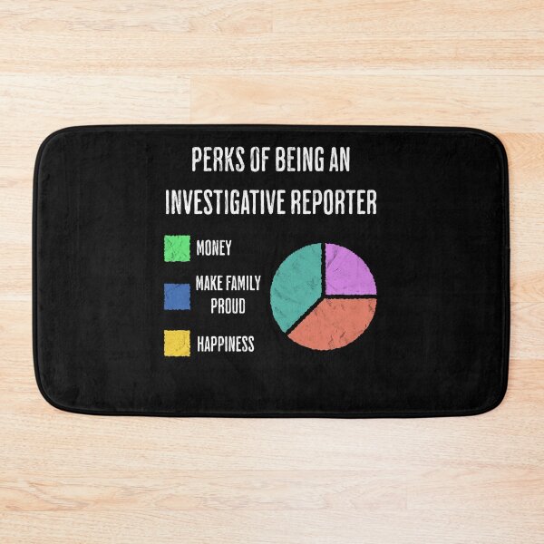 Item preview, Investigative Reporter Job Perks Funny Pie Chart designed and sold by d247.