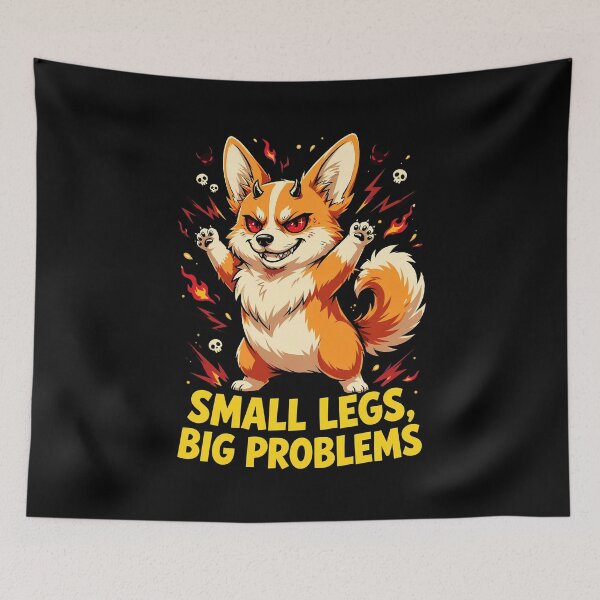 Item preview, Cute Corgi Hellhound With Tiny Legs And Huge Problems designed and sold by Tong4130.