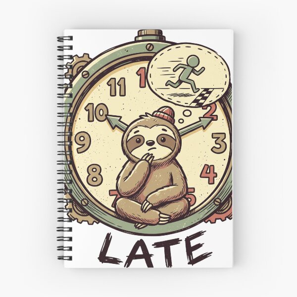 Item preview, Cute Sloth Clock designed and sold by NzrProcreate.