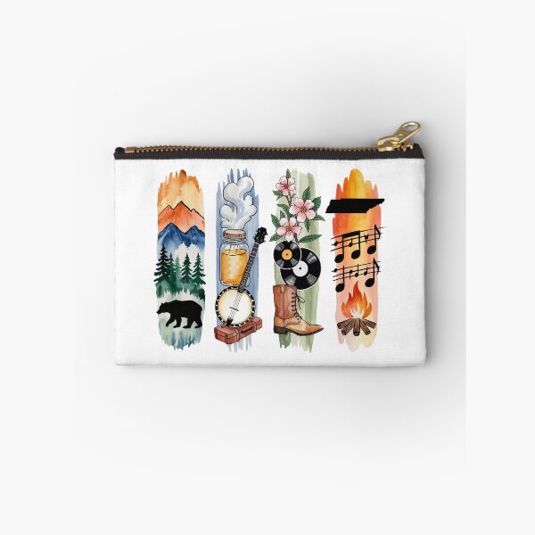 Item preview, Tennessee Mountain Watercolor – Banjo & Campfire designed and sold by Marie Gems.