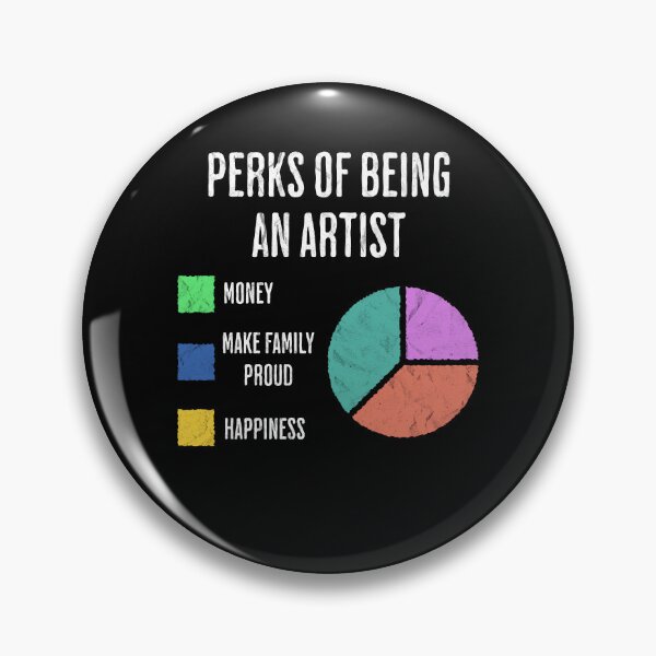 Item preview, Artist Job Perks Pie Chart Funny Creative Life designed and sold by d247.