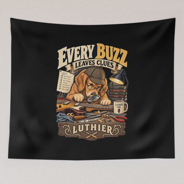 Item preview, Every Buzz Leaves Clues - Funny Luthier Guitar Repair Gift designed and sold by Ridaelb.