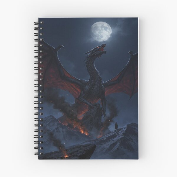Item preview, Shadow Dragon Beneath a Crimson Moon designed and sold by JanjjaSoulInk.