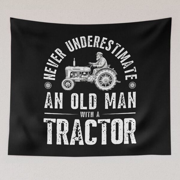 Item preview, Old Man Tractor Funny Vintage Style Farmer Grandpa Gift T-Shirt designed and sold by Teetreasure2.