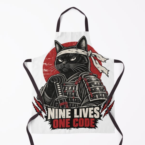 Item preview, Samurai Cat – Nine Lives One Code designed and sold by Univers-shop.