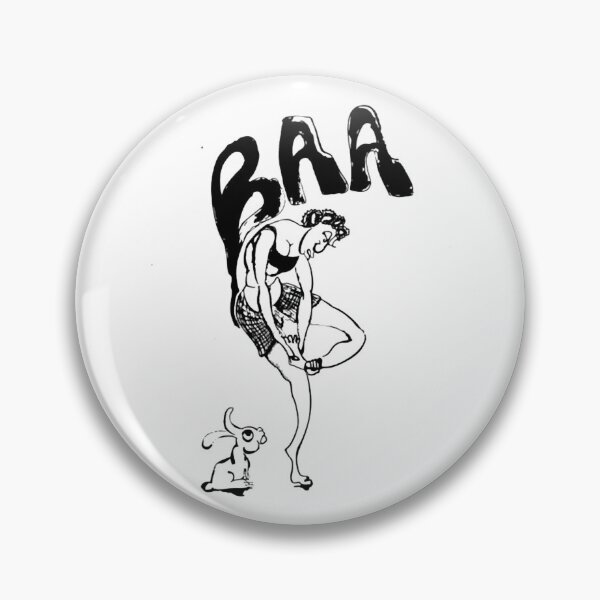 Item preview, Baaa Funny Retro Cartoon Sheep Rocker Art designed and sold by Offbeattwang.
