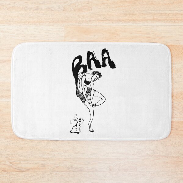 Item preview, Baaa Funny Retro Cartoon Sheep Rocker Art designed and sold by Offbeattwang.