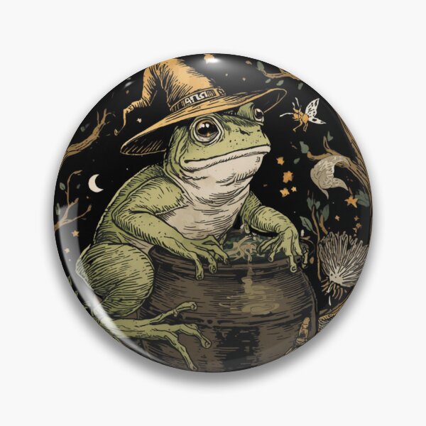 Item preview, Mushroom Forest Frog Witch designed and sold by ChicTrendz.