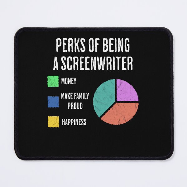 Item preview, Funny Screenwriter Job Perks Pie Chart Humor designed and sold by d247.