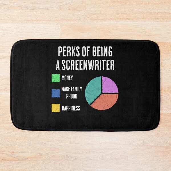 Item preview, Funny Screenwriter Job Perks Pie Chart Humor designed and sold by d247.