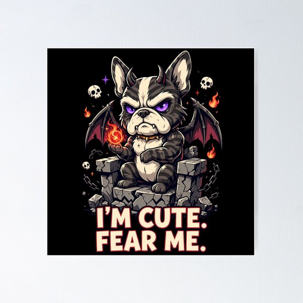 Item preview, French Bulldog Demon King Who Is Surprisingly Very Cute designed and sold by Tong4130.