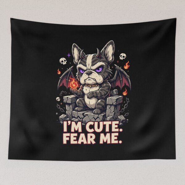 Item preview, French Bulldog Demon King Who Is Surprisingly Very Cute designed and sold by Tong4130.