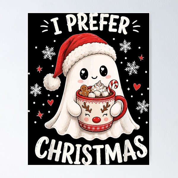 Item preview, I Prefer Christmas Funny Ghost Halloween Cute  designed and sold by StanaLuis.