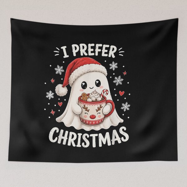 Item preview, I Prefer Christmas Funny Ghost Halloween Cute  designed and sold by StanaLuis.