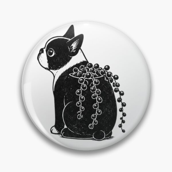 Item preview, Bostons & Botanicals Collection – Boston Terrier Succlent Planter Dog and Succulent Lover MInimalist Illustration  designed and sold by Bossie Brand Apparel .