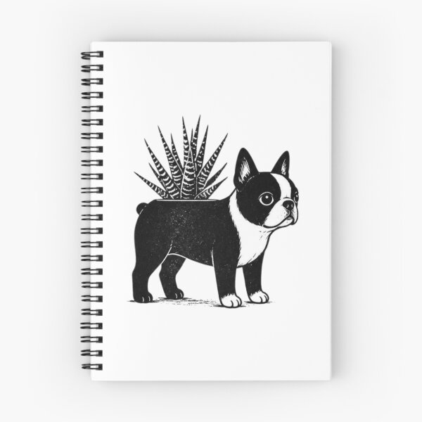Item preview, Bostons & Botanicals Collection – Boston Terrier Aloe Planter Pup Dog & Succulent Lover Art  designed and sold by Bossie Brand Apparel .