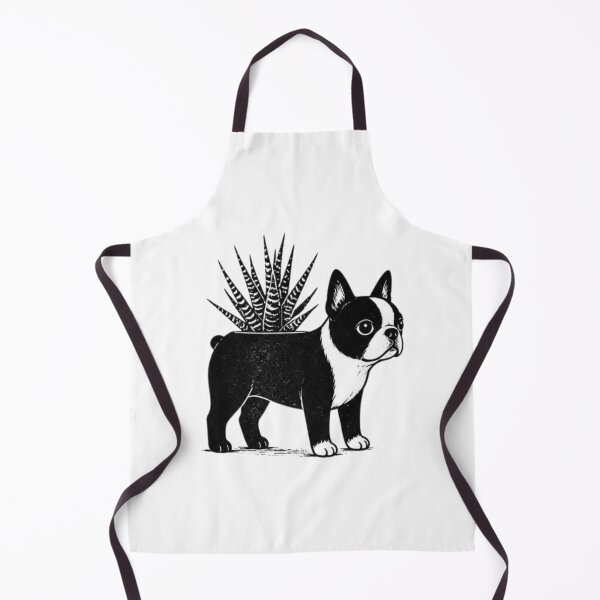 Item preview, Bostons & Botanicals Collection – Boston Terrier Aloe Planter Pup Dog & Succulent Lover Art designed and sold by Bossie Brand Apparel .