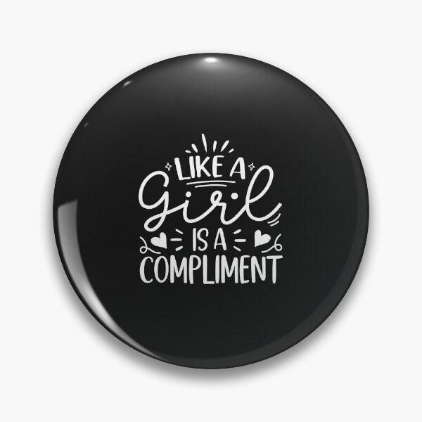 Item preview, Throw Like a Girl - Like a Girl is a Compliment designed and sold by Artful Paws.
