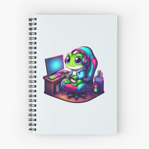 Item preview, Cute Frog Gamer Playing Video Games Gaming Setup Kawaii designed and sold by Safe Haven Pets.