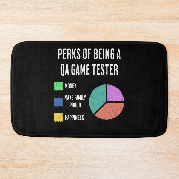 Item preview, QA Game Tester Job Perks Funny Pie Chart designed and sold by d247.
