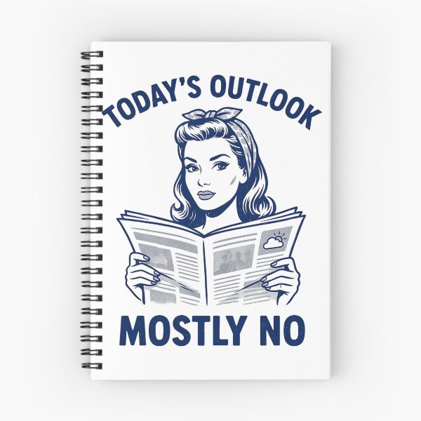 Item preview, Today’s Outlook Mostly No Retro Humor designed and sold by Party Peeps.