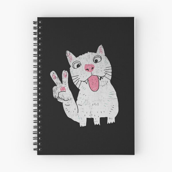 Item preview, Goofy Cat Peace Sign Chaos designed and sold by Studio Bootleg.