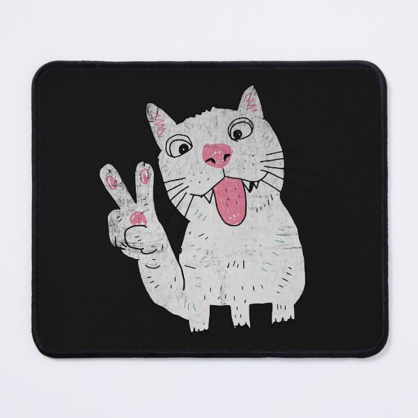 Item preview, Goofy Cat Peace Sign Chaos designed and sold by Studio Bootleg.