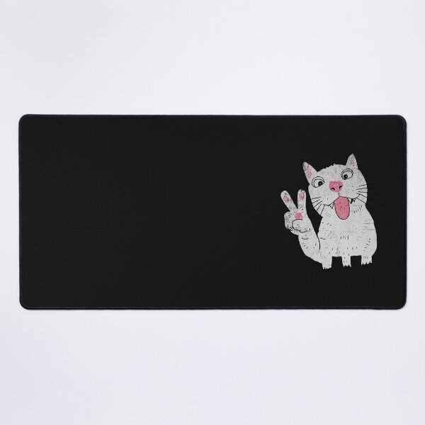 Item preview, Goofy Cat Peace Sign Chaos designed and sold by Studio Bootleg.