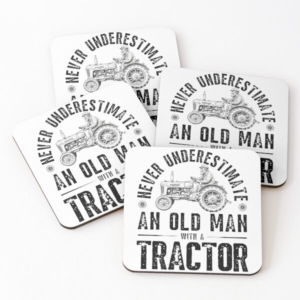 Item preview, Old Man Tractor Funny Vintage Style Farmer Grandpa Gift T-Shirt designed and sold by Teetreasure2.