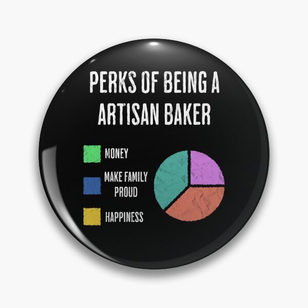 Item preview, Artisan Baker Job Perks Funny Pie Chart designed and sold by d247.