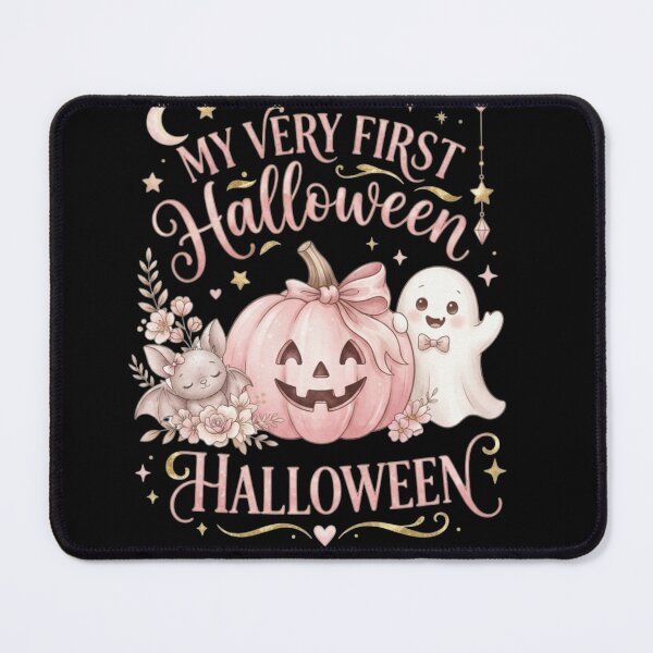 Item preview, My Very First Halloween Cute Pink Pumpkin Ghost Baby Design designed and sold by ZyVoAli.