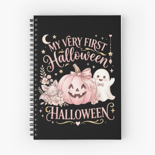 Item preview, My Very First Halloween Cute Pink Pumpkin Ghost Baby Design designed and sold by ZyVoAli.