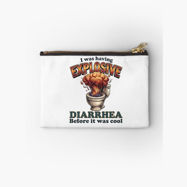 Item preview, I Was Having Explosive Diarrhea Before It Was Cool — Dark Toilet Humor designed and sold by Designart68.