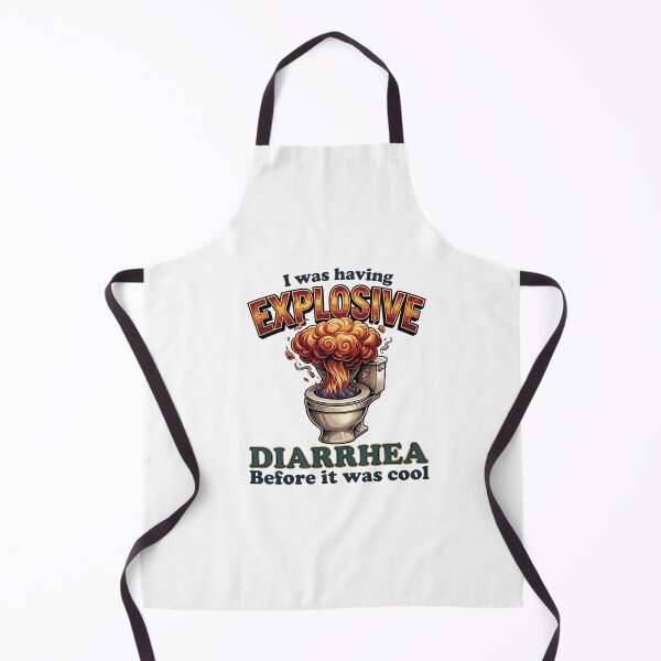 Item preview, I Was Having Explosive Diarrhea Before It Was Cool — Dark Toilet Humor designed and sold by Designart68.