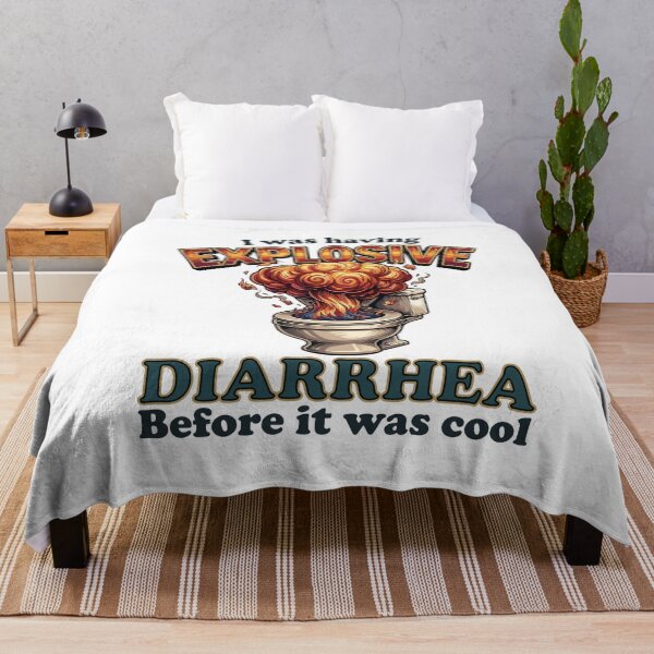 Item preview, I Was Having Explosive Diarrhea Before It Was Cool — Dark Toilet Humor designed and sold by Designart68.